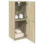 Armario de baño madera contrachapada roble Sonoma 30x30x80 cm by , Bathroom furniture - Ref: Foro24-849634, Price: 39,71 €, D...