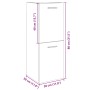 Armario de baño madera contrachapada roble Sonoma 30x30x80 cm by , Bathroom furniture - Ref: Foro24-849634, Price: 39,57 €, D...