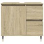 Armario de lavabo de baño madera roble Sonoma 65x33x60 cm by , bathroom vanities - Ref: Foro24-849676, Price: 69,90 €, Discou...