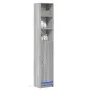 Aparador con LED madera ingeniería gris Sonoma 36x32,5x200 cm de , Aparadores - Ref: Foro24-852129, Precio: 81,43 €, Descuent...