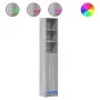 Aparador con LED madera ingeniería gris Sonoma 36x32,5x200 cm de , Aparadores - Ref: Foro24-852129, Precio: 81,43 €, Descuent...
