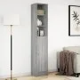 Aparador con LED madera ingeniería gris Sonoma 36x32,5x200 cm de , Aparadores - Ref: Foro24-852129, Precio: 81,43 €, Descuent...