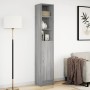Sideboard mit LED-Beleuchtung, Sonoma-Grau, aus Holzwerkstoff, 36x32,5x200 cm. von , Sideboards - Ref: Foro24-852129, Preis: ...