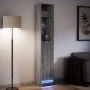 Aparador con LED madera ingeniería gris Sonoma 36x32,5x200 cm de , Aparadores - Ref: Foro24-852129, Precio: 81,43 €, Descuent...