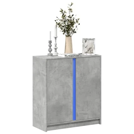 Sideboard mit LED-Beleuchtung, Holzoptik in Grau-Beton, 77x34x85 cm. von , Sideboards - Ref: Foro24-852134, Preis: 70,39 €, R...