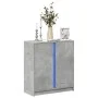 Sideboard mit LED-Beleuchtung, Holzoptik in Grau-Beton, 77x34x85 cm. von , Sideboards - Ref: Foro24-852134, Preis: 70,39 €, R...