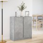 Sideboard mit LED-Beleuchtung, Holzoptik in Grau-Beton, 77x34x85 cm. von , Sideboards - Ref: Foro24-852134, Preis: 71,24 €, R...