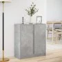 Sideboard mit LED-Beleuchtung, Holzoptik in Grau-Beton, 77x34x85 cm. von , Sideboards - Ref: Foro24-852134, Preis: 70,39 €, R...