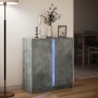 Sideboard mit LED-Beleuchtung, Holzoptik in Grau-Beton, 77x34x85 cm. von , Sideboards - Ref: Foro24-852134, Preis: 71,24 €, R...