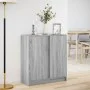 Sideboard mit LED-Beleuchtung aus grauem Sonoma-Ingenieurholz 77x34x85 cm von , Sideboards - Ref: Foro24-852136, Preis: 73,37...