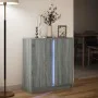 Sideboard mit LED-Beleuchtung aus grauem Sonoma-Ingenieurholz 77x34x85 cm von , Sideboards - Ref: Foro24-852136, Preis: 73,37...