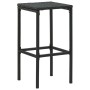 Küchenhocker mit Kissen 4 Stück schwarzes synthetisches Rattan von vidaXL, Küchenhocker - Ref: Foro24-313446, Preis: 93,79 €,...