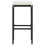 Küchenhocker mit Kissen 4 Stück schwarzes synthetisches Rattan von vidaXL, Küchenhocker - Ref: Foro24-313446, Preis: 93,79 €,...