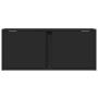 Mueble de TV de pared con luces LED negro 80x31x35 cm de , Muebles TV - Ref: Foro24-852258, Precio: 50,59 €, Descuento: %