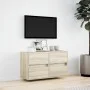 Mueble de TV de pared con luces LED roble Sonoma 80x31x45 cm by , TV Furniture - Ref: Foro24-852287, Price: 65,06 €, Discount: %