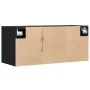 Wand-TV-Möbel mit LED-Lichtern in Schwarz 80x31x35 cm von , TV-Möbel - Ref: Foro24-852258, Preis: 50,11 €, Rabatt: %