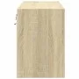 Mueble de TV de pared con luces LED roble Sonoma 80x31x45 cm by , TV Furniture - Ref: Foro24-852287, Price: 65,06 €, Discount: %
