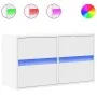 TV-Wandmöbel mit LED-Lichtern, weiß, 80x31x45 cm. von , TV-Möbel - Ref: Foro24-852285, Preis: 67,12 €, Rabatt: %