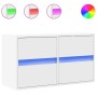 TV-Wandmöbel mit LED-Lichtern, weiß, 80x31x45 cm. von , TV-Möbel - Ref: Foro24-852285, Preis: 67,95 €, Rabatt: %