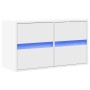 Mueble de TV de pared con luces LED blanco 80x31x45 cm de , Muebles TV - Ref: Foro24-852285, Precio: 67,87 €, Descuento: %