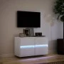 TV-Wandmöbel mit LED-Lichtern, weiß, 80x31x45 cm. von , TV-Möbel - Ref: Foro24-852285, Preis: 67,12 €, Rabatt: %