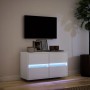 TV-Wandmöbel mit LED-Lichtern, weiß, 80x31x45 cm. von , TV-Möbel - Ref: Foro24-852285, Preis: 67,95 €, Rabatt: %
