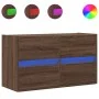 Wand-TV-Möbel mit LED-Lichtern in Eichenbraun 80x31x45 cm von , TV-Möbel - Ref: Foro24-852291, Preis: 68,98 €, Rabatt: %