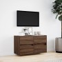 Mueble de TV de pared con luces LED marrón roble 80x31x45 cm by , TV Furniture - Ref: Foro24-852291, Price: 69,87 €, Discount: %