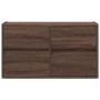 Mueble de TV de pared con luces LED marrón roble 80x31x45 cm by , TV Furniture - Ref: Foro24-852291, Price: 69,87 €, Discount: %