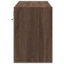 Mueble de TV de pared con luces LED marrón roble 80x31x45 cm by , TV Furniture - Ref: Foro24-852291, Price: 69,87 €, Discount: %