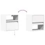 Wand-TV-Möbel mit LED-Lichtern, 2 Stück, weiß, 41x31x45 cm. von , TV-Möbel - Ref: Foro24-852314, Preis: 80,01 €, Rabatt: %