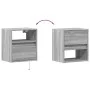 Wand-TV-Möbel mit LED-Lichtern in Sonoma-Grau 41x31x45 cm von , TV-Möbel - Ref: Foro24-852323, Preis: 50,94 €, Rabatt: %