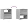 Wand-TV-Möbel mit LED-Lichtern in Sonoma-Grau 41x31x45 cm von , TV-Möbel - Ref: Foro24-852323, Preis: 51,76 €, Rabatt: %