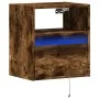 Wand-TV-Möbel mit LED-Lichtern in rauchiger Eiche 41x31x45 cm von , TV-Möbel - Ref: Foro24-852321, Preis: 49,46 €, Rabatt: %