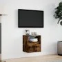 Wand-TV-Möbel mit LED-Lichtern in rauchiger Eiche 41x31x45 cm von , TV-Möbel - Ref: Foro24-852321, Preis: 49,46 €, Rabatt: %
