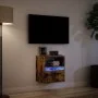 Wand-TV-Möbel mit LED-Lichtern in rauchiger Eiche 41x31x45 cm von , TV-Möbel - Ref: Foro24-852321, Preis: 49,46 €, Rabatt: %