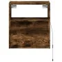 Wand-TV-Möbel mit LED-Lichtern in rauchiger Eiche 41x31x45 cm von , TV-Möbel - Ref: Foro24-852321, Preis: 49,46 €, Rabatt: %