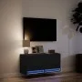 Wand-TV-Möbel mit LED-Lichtern in Schwarz 80x31x35 cm von , TV-Möbel - Ref: Foro24-852356, Preis: 57,78 €, Rabatt: %