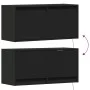Wand-TV-Möbel mit LED-Lichtern in Schwarz 80x31x35 cm von , TV-Möbel - Ref: Foro24-852356, Preis: 57,78 €, Rabatt: %