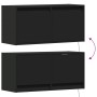 Wand-TV-Möbel mit LED-Lichtern in Schwarz 80x31x35 cm von , TV-Möbel - Ref: Foro24-852356, Preis: 58,52 €, Rabatt: %