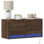 Wand-TV-Möbel mit LED-Lichtern, Eiche braun, 80x31x35 cm. von , TV-Möbel - Ref: Foro24-852361, Preis: 60,40 €, Rabatt: %