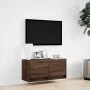 Wand-TV-Möbel mit LED-Lichtern, Eiche braun, 80x31x35 cm. von , TV-Möbel - Ref: Foro24-852361, Preis: 60,40 €, Rabatt: %