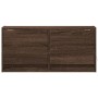 Mueble de TV de pared con luces LED roble marrón 80x31x35 cm by , TV Furniture - Ref: Foro24-852361, Price: 61,23 €, Discount: %