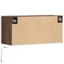 Wand-TV-Möbel mit LED-Lichtern, Eiche braun, 80x31x35 cm. von , TV-Möbel - Ref: Foro24-852361, Preis: 60,40 €, Rabatt: %