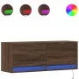 Wand-TV-Möbel mit LED-Lichtern in Eichenbraun 100x31x35 cm von , TV-Möbel - Ref: Foro24-852368, Preis: 74,68 €, Rabatt: %