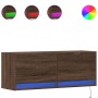 Wand-TV-Möbel mit LED-Lichtern in Eichenbraun 100x31x35 cm von , TV-Möbel - Ref: Foro24-852368, Preis: 75,77 €, Rabatt: %