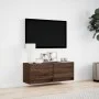 Wand-TV-Möbel mit LED-Lichtern in Eichenbraun 100x31x35 cm von , TV-Möbel - Ref: Foro24-852368, Preis: 74,68 €, Rabatt: %