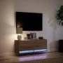 Wand-TV-Möbel mit LED-Lichtern in Eichenbraun 100x31x35 cm von , TV-Möbel - Ref: Foro24-852368, Preis: 74,68 €, Rabatt: %