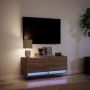 Wand-TV-Möbel mit LED-Lichtern in Eichenbraun 100x31x35 cm von , TV-Möbel - Ref: Foro24-852368, Preis: 75,77 €, Rabatt: %