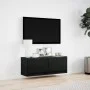 Mueble de TV de pared con luces LED negro 100x31x35 cm by , TV Furniture - Ref: Foro24-852363, Price: 71,44 €, Discount: %
